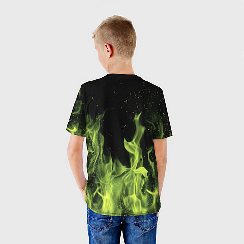 Детская футболка Destity огненный стиль / 3D-принт – фото 4