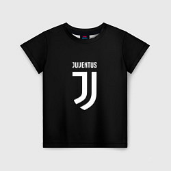 Детская футболка Juventus sport fc белое лого
