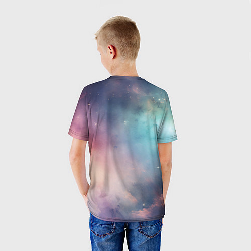 Детская футболка Нежный космос / 3D-принт – фото 4