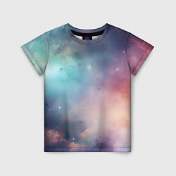 Детская футболка Нежный космос