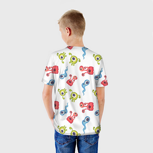 Детская футболка Мультяшные инопланетяне / 3D-принт – фото 4
