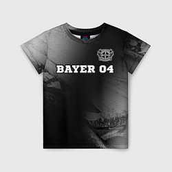 Детская футболка Bayer 04 sport на темном фоне посередине
