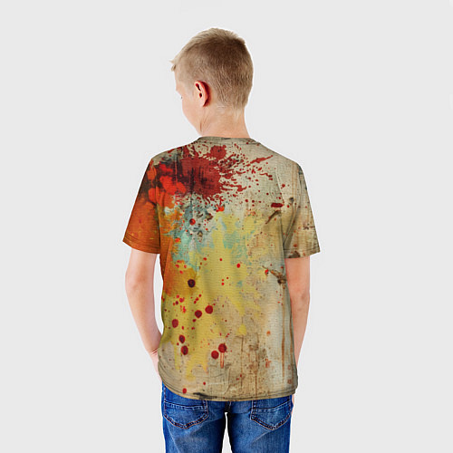 Детская футболка Джон Уик с пистолетом в стиле гранж / 3D-принт – фото 4