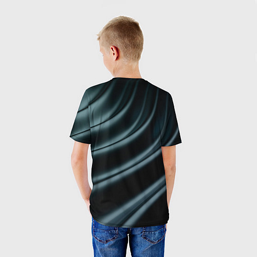 Детская футболка Темная волна / 3D-принт – фото 4