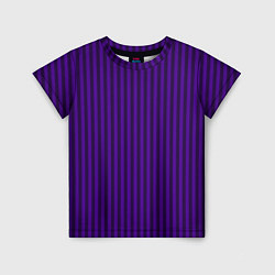 Детская футболка Яркий фиолетовый в полоску