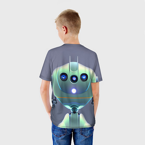 Детская футболка Робот человекоподобный / 3D-принт – фото 4