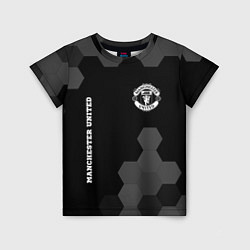 Детская футболка Manchester United sport на темном фоне вертикально