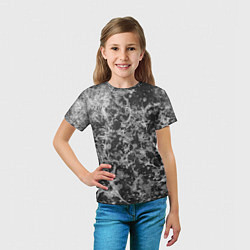 Футболка детская Абстракция - серый антрацит, цвет: 3D-принт — фото 2
