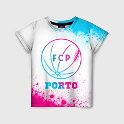 Детская футболка Porto neon gradient style