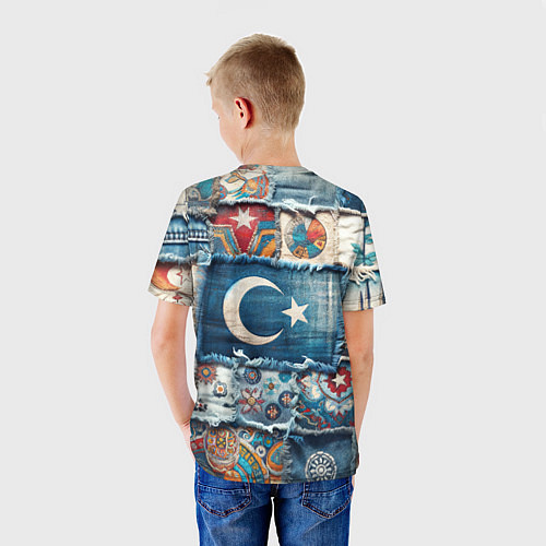 Детская футболка Пэчворк из Турции / 3D-принт – фото 4