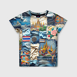 Детская футболка Пэчворк из Тайланда