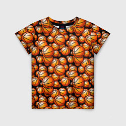 Футболка детская Баскетбольные мячики, цвет: 3D-принт