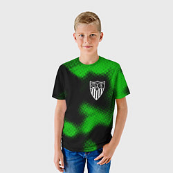 Футболка детская Sevilla sport halftone, цвет: 3D-принт — фото 2