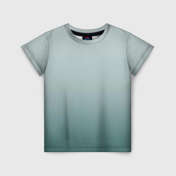 Детская футболка Градиент светлый серо-бирюзовый