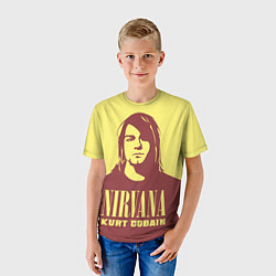 Футболка детская Kurt Cobain Nirvana, цвет: 3D-принт — фото 2