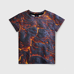 Детская футболка Вулканическая лава