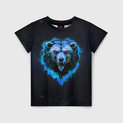 Детская футболка Пылающая эмблема медведя
