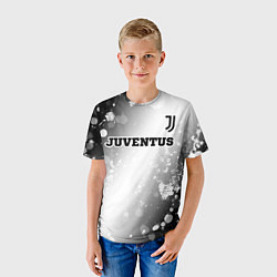 Футболка детская Juventus sport на светлом фоне посередине, цвет: 3D-принт — фото 2