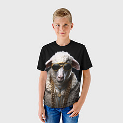Футболка детская Богатый баран в цепях, цвет: 3D-принт — фото 2