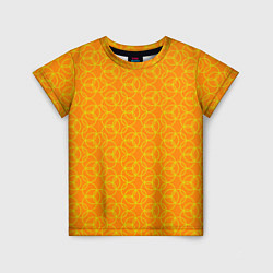 Детская футболка Паттерн из окружностей оранжевый