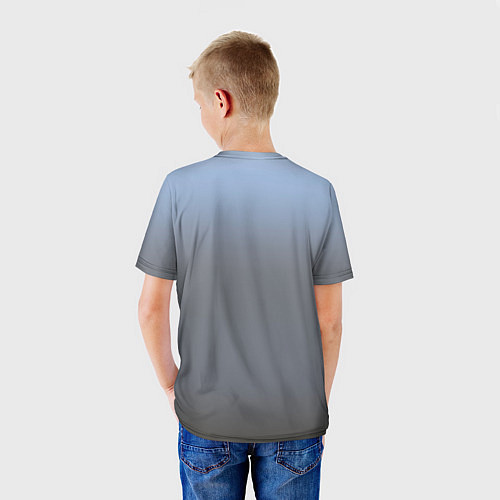 Детская футболка Выдра смотрит из воды / 3D-принт – фото 4