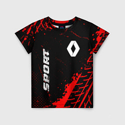 Детская футболка Renault red sport tires