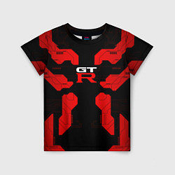 Детская футболка Nissan GTR - Cyber red