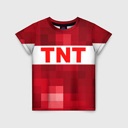 Детская футболка Minecraft tnt texture