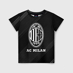 Детская футболка AC Milan sport на темном фоне