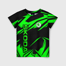 Детская футболка Skoda - green uniform