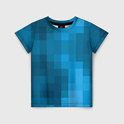 Детская футболка Minecraft water cubes