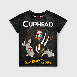 Детская футболка Cuphead - devil play game