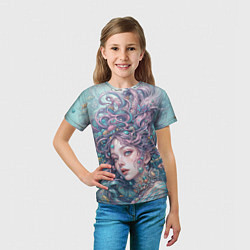 Футболка детская Морская русалка, цвет: 3D-принт — фото 2