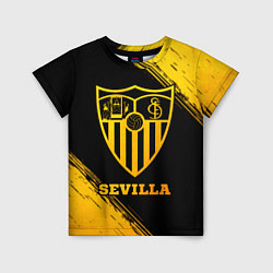 Детская футболка Sevilla - gold gradient