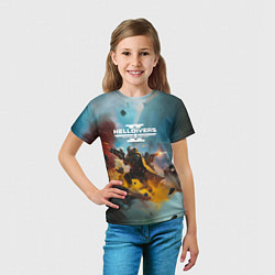 Футболка детская Helldivers 2: Art, цвет: 3D-принт — фото 2