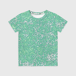 Детская футболка Текстура изумрудный