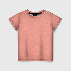Детская футболка Однотонный персиковый текстура