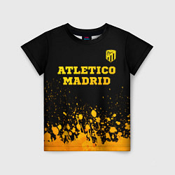 Детская футболка Atletico Madrid - gold gradient посередине