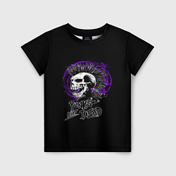 Футболка детская Punk skull rock, цвет: 3D-принт