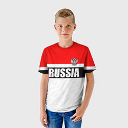 Футболка детская Россия - униформа классическая с гербом, цвет: 3D-принт — фото 2