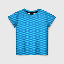 Детская футболка Паттерн яркий сине-голубой
