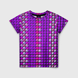 Футболка детская Фиолетовые плитки, цвет: 3D-принт