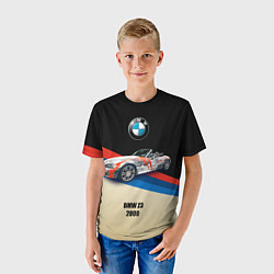 Футболка детская Немецкий родстер BMW Z3, цвет: 3D-принт — фото 2