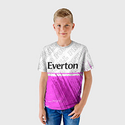 Футболка детская Everton pro football посередине, цвет: 3D-принт — фото 2