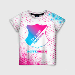 Детская футболка Hoffenheim neon gradient style