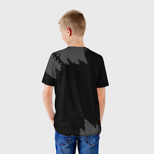 Детская футболка Valencia sport на темном фоне / 3D-принт – фото 4