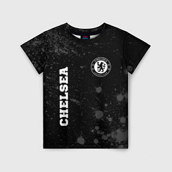 Футболка детская Chelsea sport на темном фоне вертикально, цвет: 3D-принт