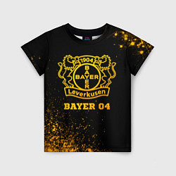 Детская футболка Bayer 04 - gold gradient