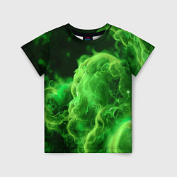 Детская футболка Зелёный густой дым - inferno green