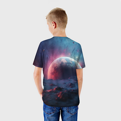 Детская футболка Фантастика космос и планета / 3D-принт – фото 4